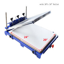 1 Color Screen Printing Press With 20x 24 Pallet Silk Screen Printing Machine