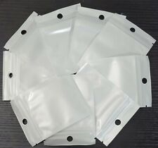 Whiteclear 5 Mil Self Seal Zipper Reclosable Ziplock Bags With Hang Hole 2x2