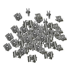 100pc Chrome Wire Connector Clamp Joiner Gridwall Panel Cube Storage Clipping
