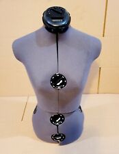 Adjustable Sewing Mannequin Half Body Torso Only Dress Form 13 Dial Petite Small