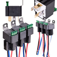 6pack 12v 30a Fuse Relay Switch Harness Set Spst 4pin 14 Awg Hot Wires
