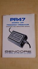 Sencore Pr47 600mhz Uhf Frequency Prescaler Pocket Manual 7e B3