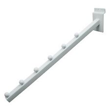 New 6 Ball Slatwall 34 Square Tubing 16l Waterfall White Pack Of 5