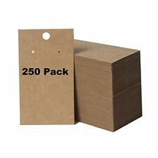 250 Pack Earring Display Cards And Bracelet Jewelry Wholesale Kraft Hanging X