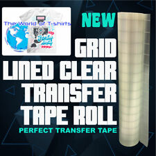 Vinyl Transfer Paper Tape Roll Cricut Adhesive 12 X 30 Ft Clear Alignment Grid