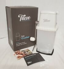 Tilevo Portable Manual Ice Crusher Shaved Ice Machine Manual Hand Crank Operated