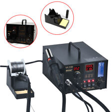 Soldering Rework Station 968a Solder Iron Smd Hot Air Gun Smd Fume Extractor