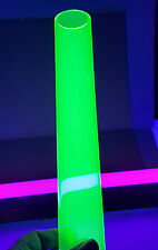 2 Od Diameter 1 34id Clear Green Fluorescent Acrylic Plexiglass 12 Inch Tube