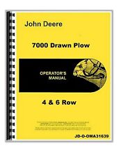 John Deere 7000 Plow Operators Owners Manual Drawn 4 Amp 6 Row