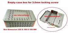Orthopedic 35mm Locking Screw Instruments Empty Case Tray Box Surgical