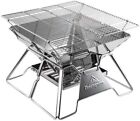 Newcamping Moon 2 Height Adjustable Fire Pit Bbq Stove With Storage Bagk