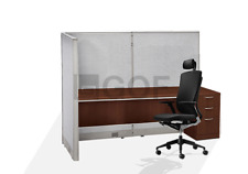 Gof L Shaped Office Partition 78d X 102w X 48h Freestanding Room Divider