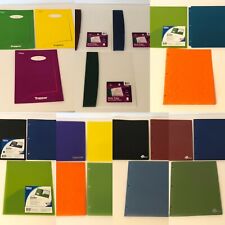 Two Pocket Folder Assorted Colors Choice Of Set Lot Poly Plastic Folders Trapper