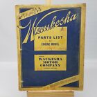 Vintage 1947 Waukesha Parts List For Engine Model 6mza Series