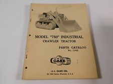 Vtg Original J I Case 750 Industrial Crawler Tractor Dozer Track Parts Catalog