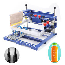 Cylindricalmugsbottles Printing Manual Curved Screen Printing Machine New