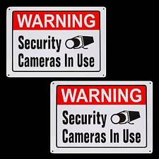 Metal Yard Security System Signs Surveillance Camera Warnings