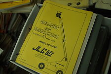 Jlg 20 20e Telescoping Boom Man Lift Parts Service Maintenance Owner Manual Book