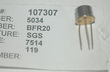 Sgs Bfr20 Transistor 3 Pin Vintage Part New Lot Quantity 5