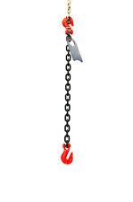 932 20 Foot Grade 80 Sgg Single Leg Lifting Chain Sling With Grab Hooks