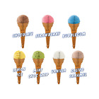 Set Of 7 Ice Cream Cone Stickers - Catering Cafe Van Scoop Flavours Die Cut