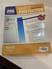 Heavy Weight 200 Clear Sheet Protectors Archival Safe 85 X 11 Inch Box Of 200