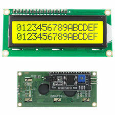 1602 Lcd Yellow Green 16x2 Hd44780 With Iic I2c Interface Adapter Module Display