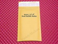 20 Small Kraft Bubble Mailers 000 4x8 Self Sealing Padded Envelopes