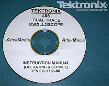 Tektronix Tek 485 Oscilloscopemanual Operating Amp Service With Schematics