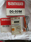 Sanwa Japan Model Dg-501m Digital Insulation Tester With Manual