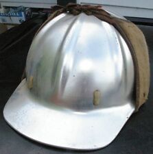 Vintage Metal Mining Hard Hat Construction With Winter Bf Mcdonald Cloth Cover