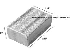 Wholesale 1000 Small Silver Cotton Fill Jewelry Gift Boxes 2 18 X 1 12 X 58