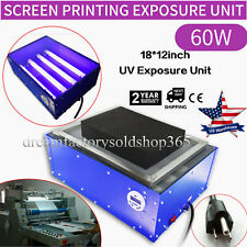 Uv Exposure Unit 18x12screen Printing Machine Silk Screen Led Tube Plate Maker