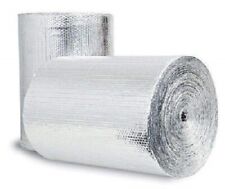Reflective Foil Insulation Spiral Duct Pipe Wrap Double Bubble 6x10 Seams