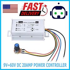 12v 24v Max 20a Pwm Dc Motor Stepless Variable Speed Control Controller Switch