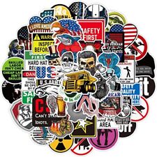 100 Pack Hard Hat Stickers Funny Tool Box Decals Helmet Welding Construction Lot