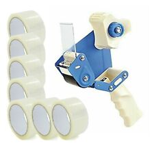 Tape Dispenser Industrial Packing Gun Shipping With 6 Rolls 2 Mil 2 X 110yds