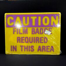 New Listingcaution Film Badge Required In This Area Plastic Security Lab Safety Sign