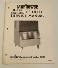 Original Manitowoc Ad Amp Ar 0200 Series Ice Cuber Service Manual Ice Machine