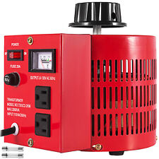 Variac Transformer Variable Ac Voltage Regulator 2000va 60hz Copper Coil Us Plug