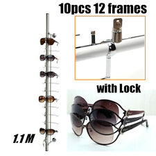 10pcs Lockable 12 Frame Glasses Holder Display Stand For Optical Framesungalss