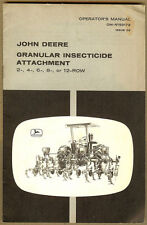 John Deere Granular Insecticide Attachment 2 12 Row Cultivatorjd Tractor Manual