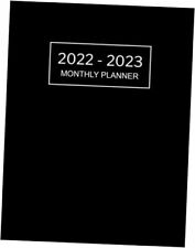 2022 2023 Monthly Planner Large Two Year Planner With Black Cover Paperback