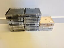 Empty Replacement Single Cd Cd Rom Cases Black And Clear Lot Of 50