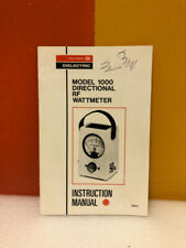 Dielectric Ib012 Model 1000 A Directional Rf Wattmeter Instruction Manual