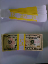 100 New Self Sealing Currency Bands 1000 Denomination Straps Money Tens