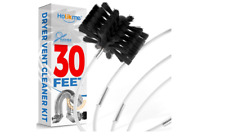 Dryer Vent Cleaner Kit Flexible Clockwise Drill Brush Head Easy Cleaning 30 Feet