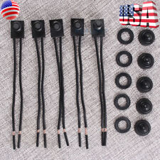 5pcs 12v 4 Wire Leads Waterproof On Off Push Button Switch For Motorcycle Car