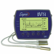 Supco Data View Dvt4 4 Channel Data Logger With Display Pc Software Amp Usb Cable