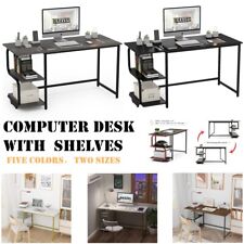 Computer Desk With Shelves Reversible Laptop Gaming Table Home Office Workstation